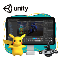 Мир игр на Unity 2D на популярном движке + AI-помощники - КИБЕРшкола программирования для детей, компьютерные курсы для школьников, начинающих и подростков - KIBERone г. Наро-Фоминск