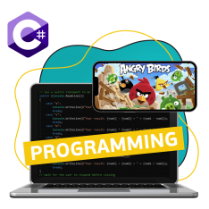 Программирование на C#. Удивительный мир 2D-игр - КИБЕРшкола программирования для детей, компьютерные курсы для школьников, начинающих и подростков - KIBERone г. Наро-Фоминск